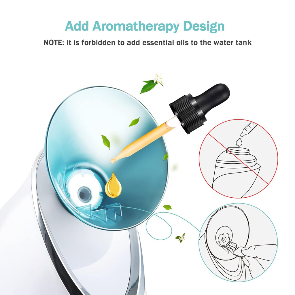 Facial Cleansing Brush Bundled with Facial Steamer