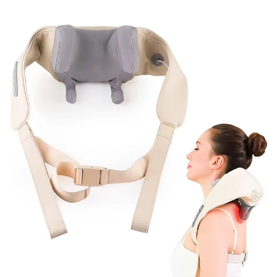 Hot New Multi-Functional Neck and Shoulder Massager U-Shaped Deep Tissue Shiatsu Electric Air Compress Kneading Back Massager