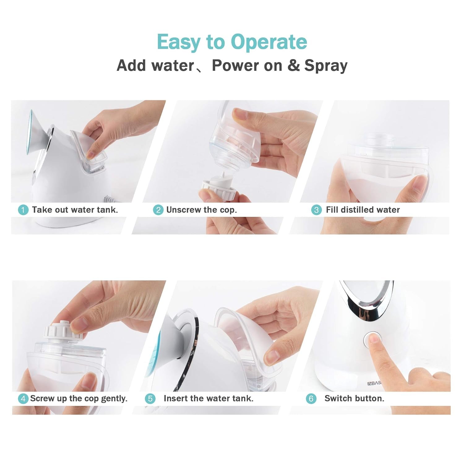 Facial Cleansing Brush Bundled with Facial Steamer